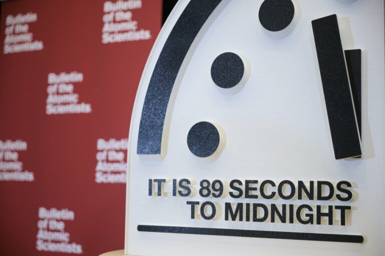 The Bulletin Of The Atomic Scientists Holds Its Annual "Doomsday Clock" Adjustment News Conference